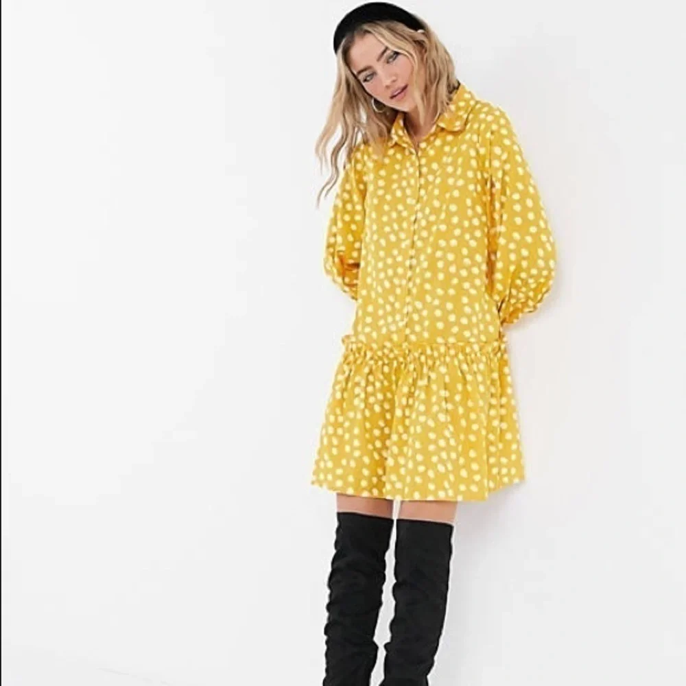 QED London Shirt Dress with Tiered Hem - US 4